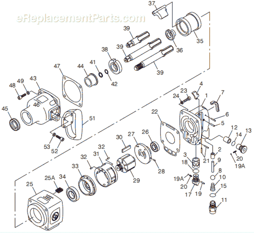 Page A Diagram and Parts List for CP7775SP-6 8941077751 Chicago Pneumatic Wrench